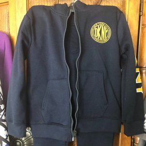 YOUNG BOY'S DKNY SWEAT SUIT 2- PIECE HOODIE